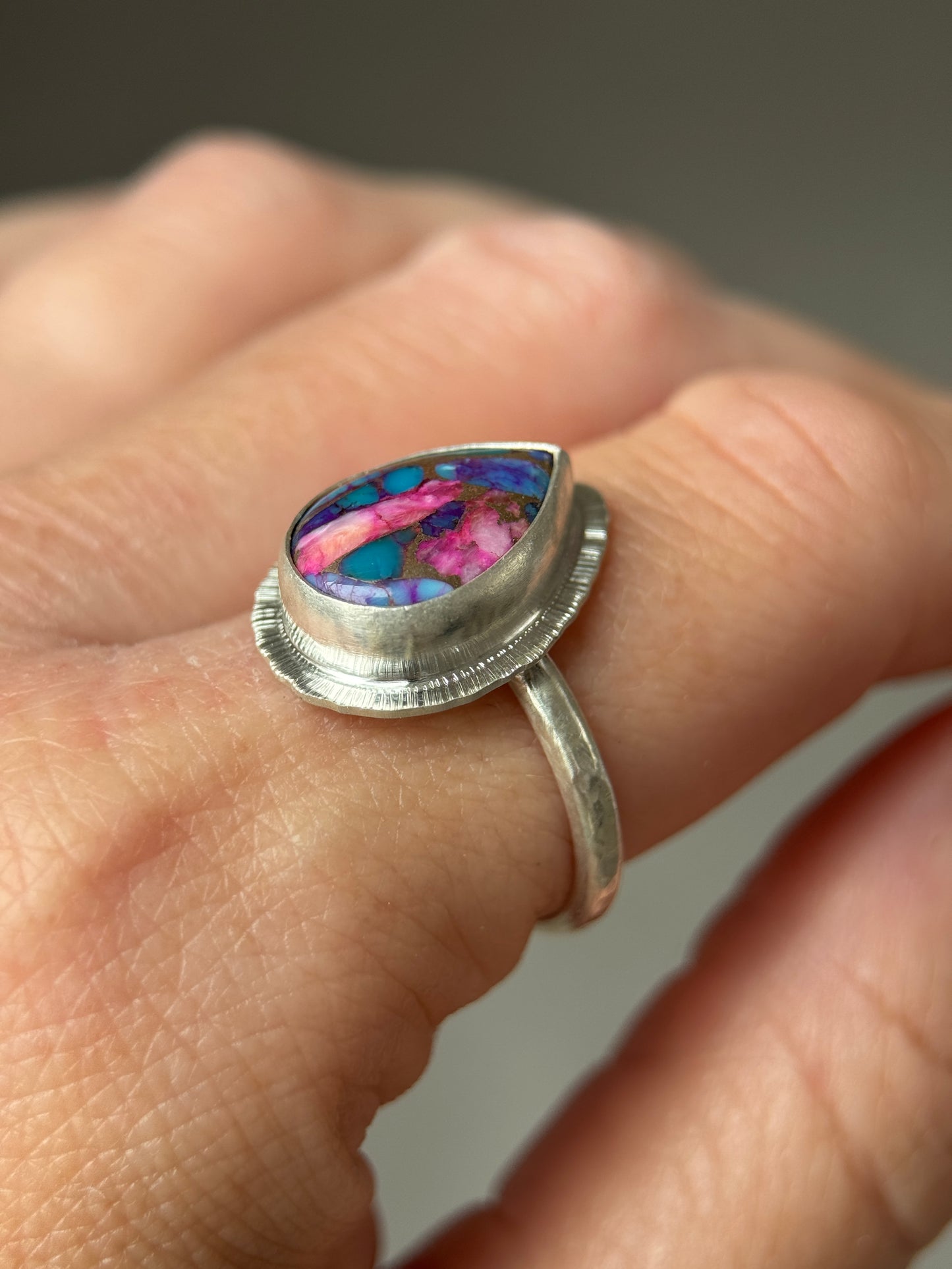 Spiny Oyster Turquoise ring