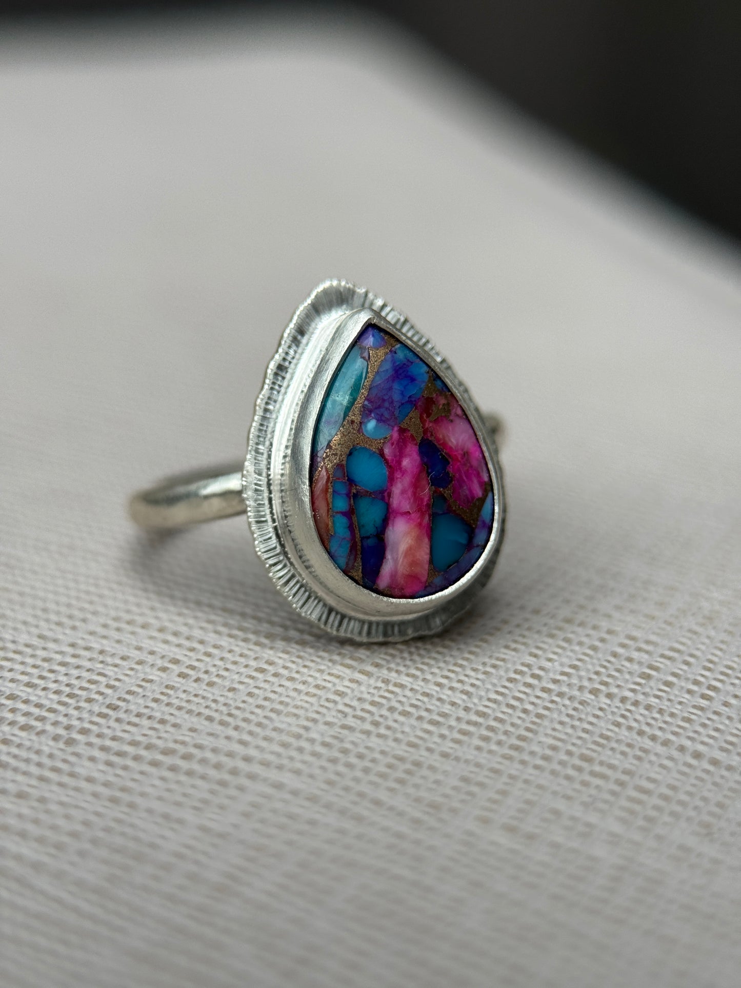 Spiny Oyster Turquoise ring