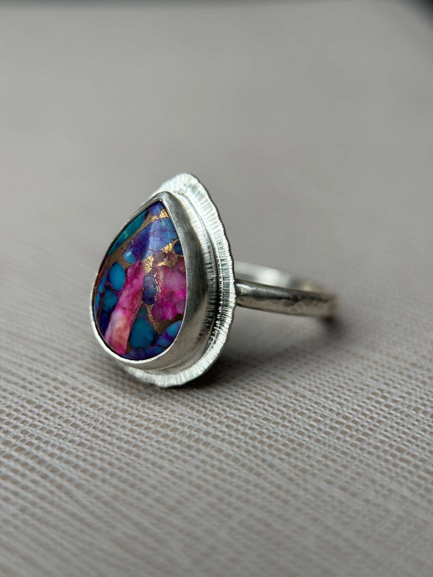 Spiny Oyster Turquoise ring
