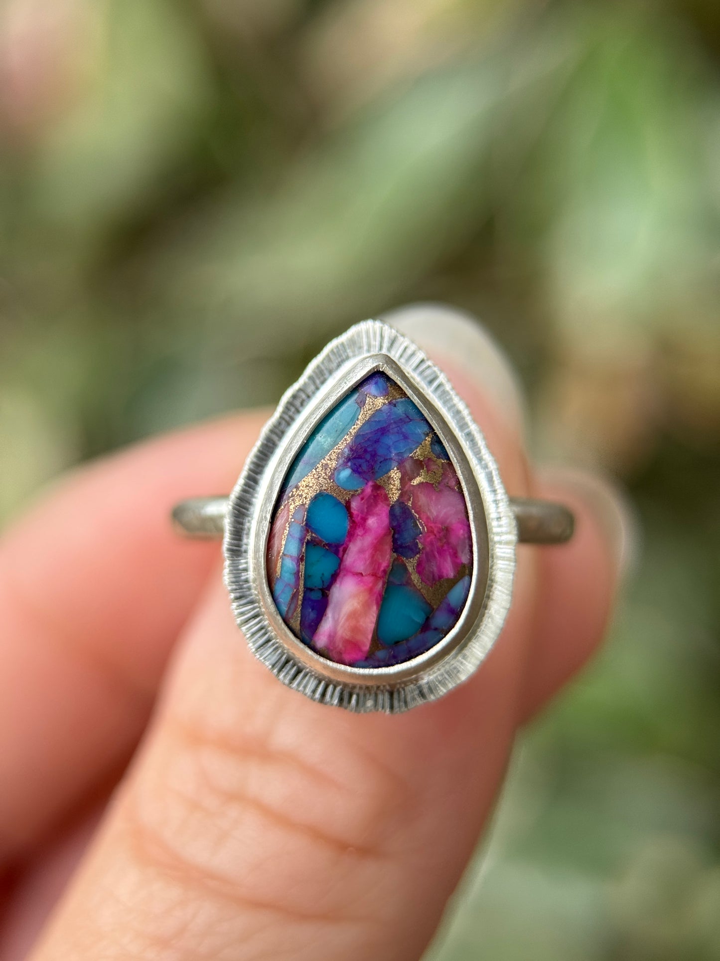 Spiny Oyster Turquoise ring