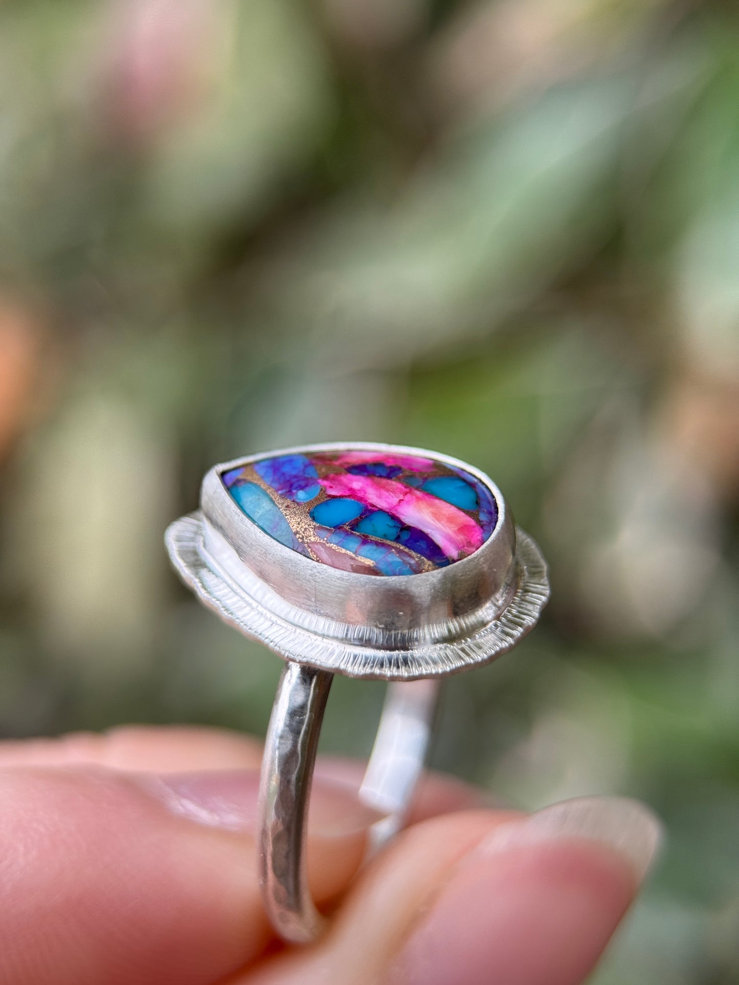Spiny Oyster Turquoise ring