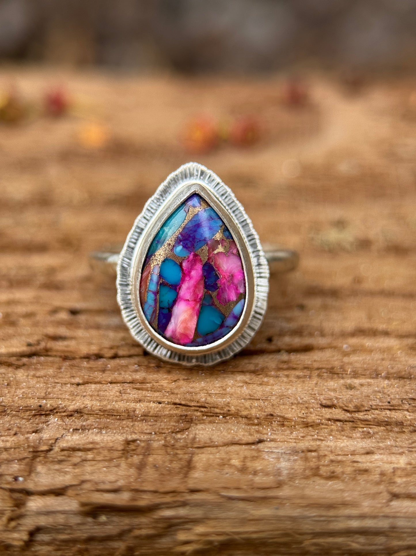 Spiny Oyster Turquoise ring