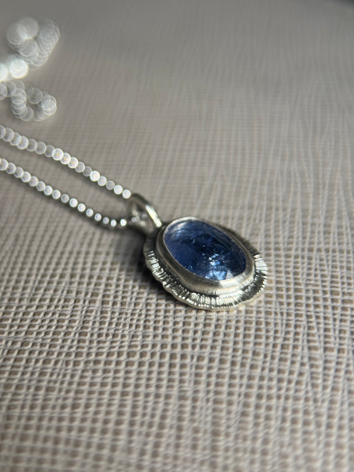 Rose cut Tanzanite pendant