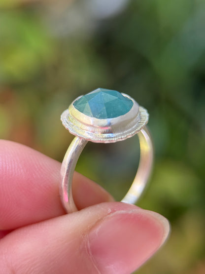 Rose cut Grandidierite ring
