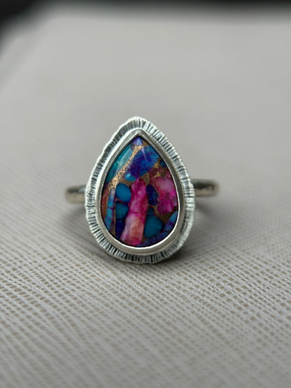 Spiny Oyster Turquoise ring