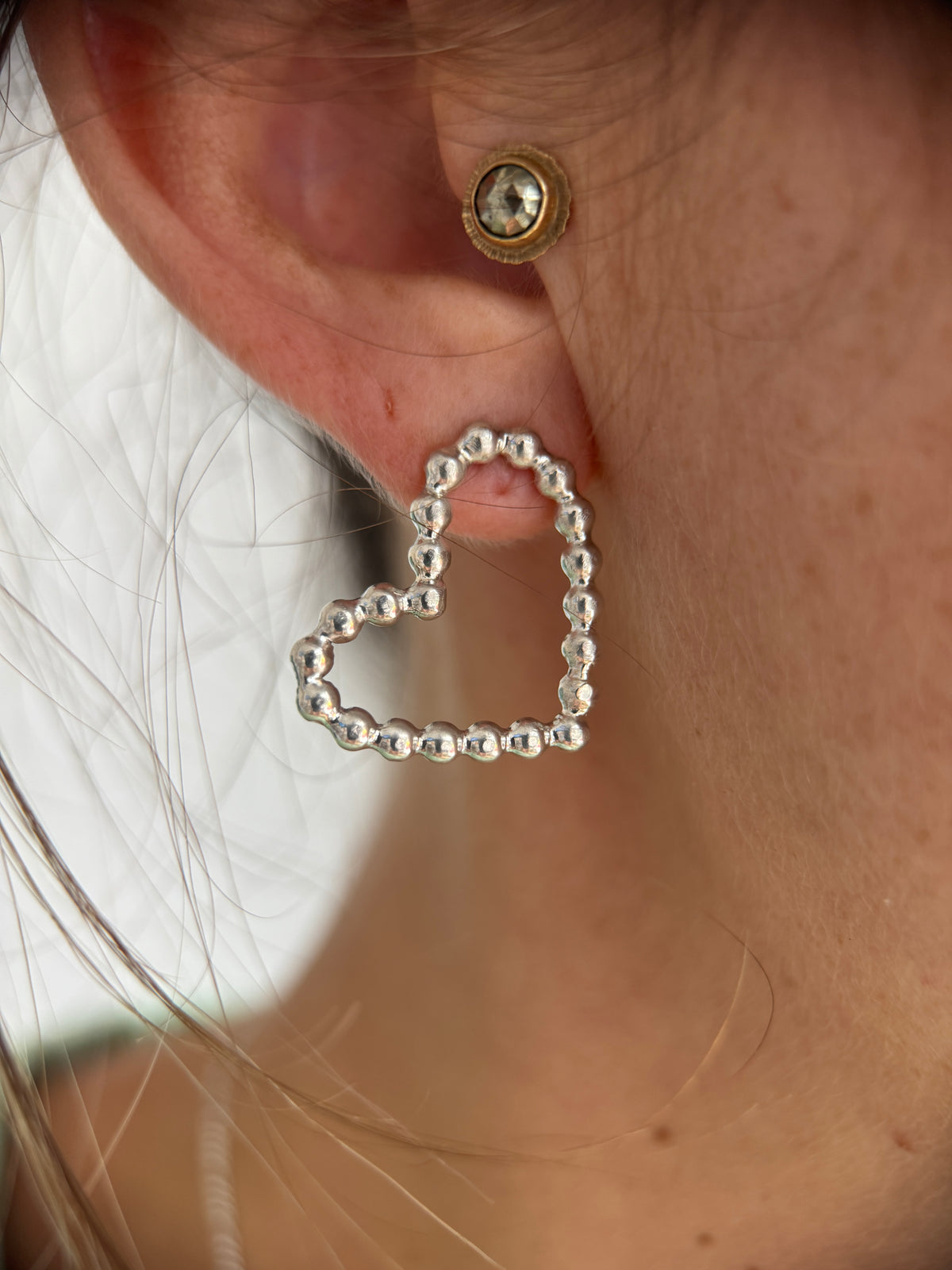 Unruly heart earrings