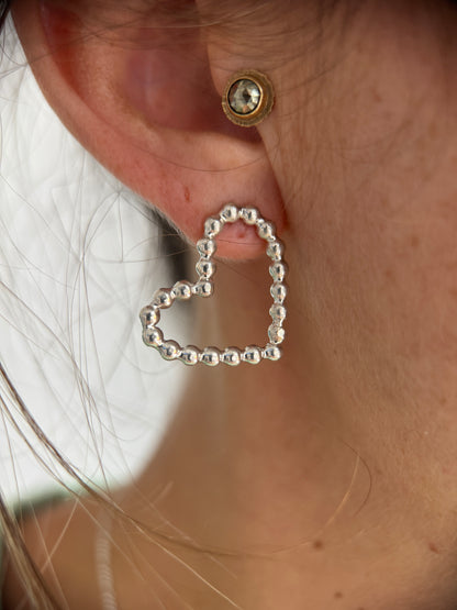 Unruly heart earrings