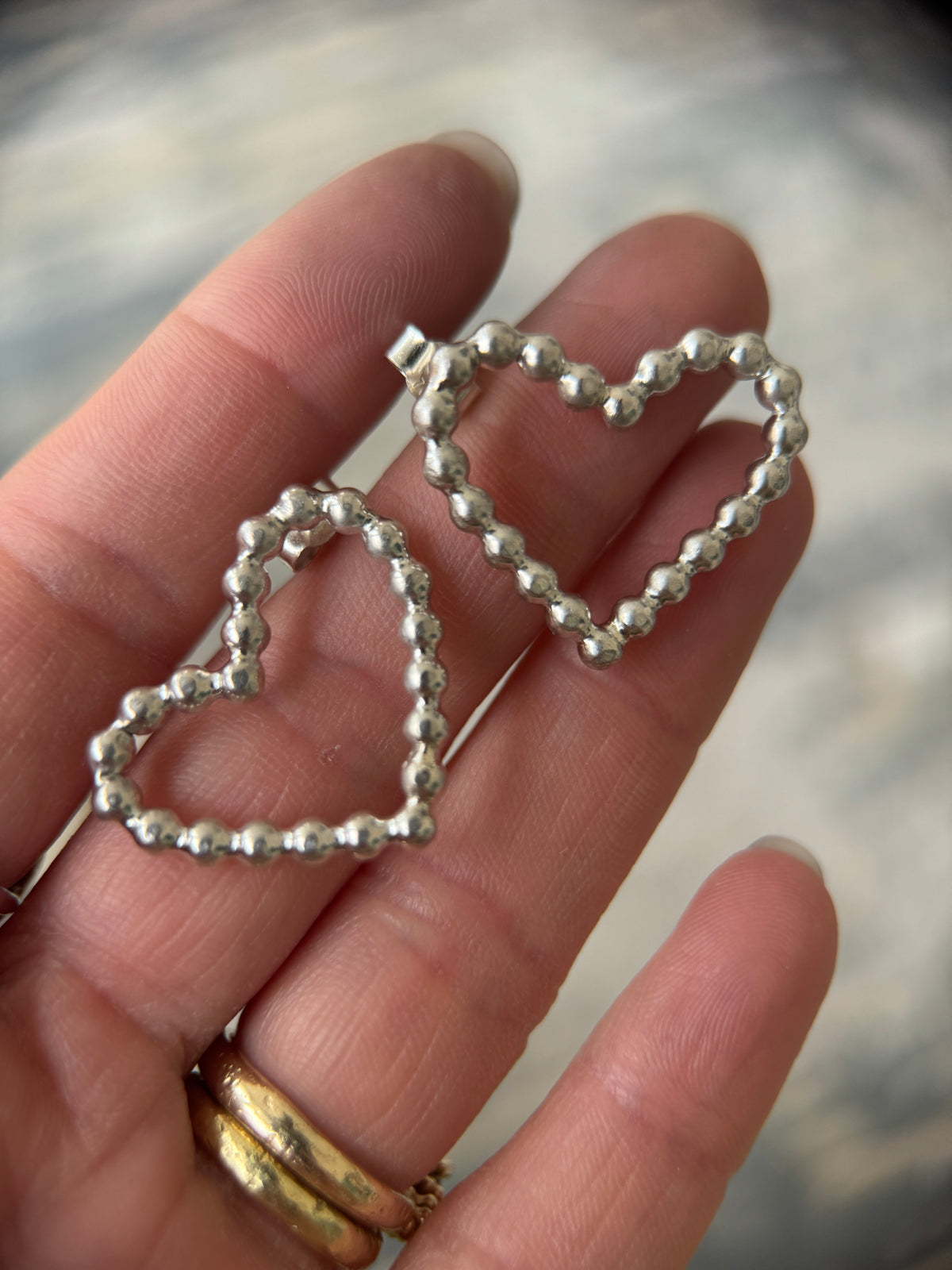 Unruly heart earrings