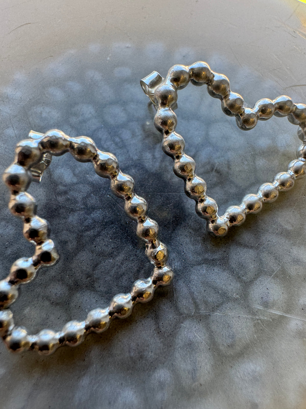 Unruly heart earrings