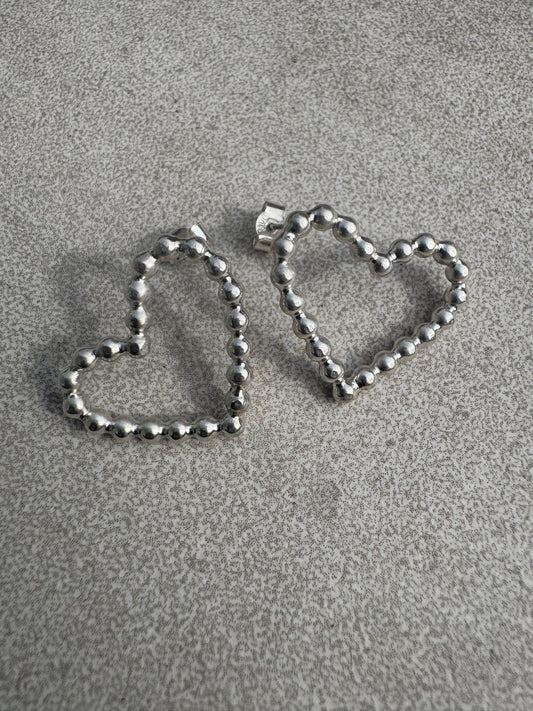 Unruly heart earrings