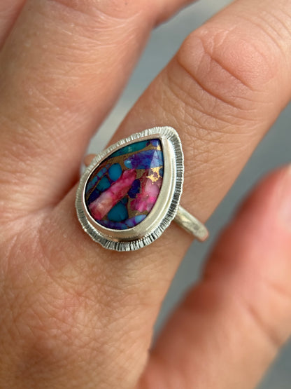 Spiny Oyster Turquoise ring