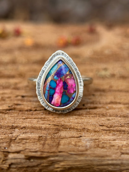 Spiny Oyster Turquoise ring