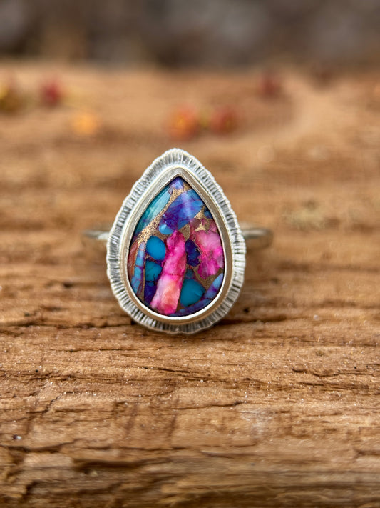 Spiny Oyster Turquoise ring