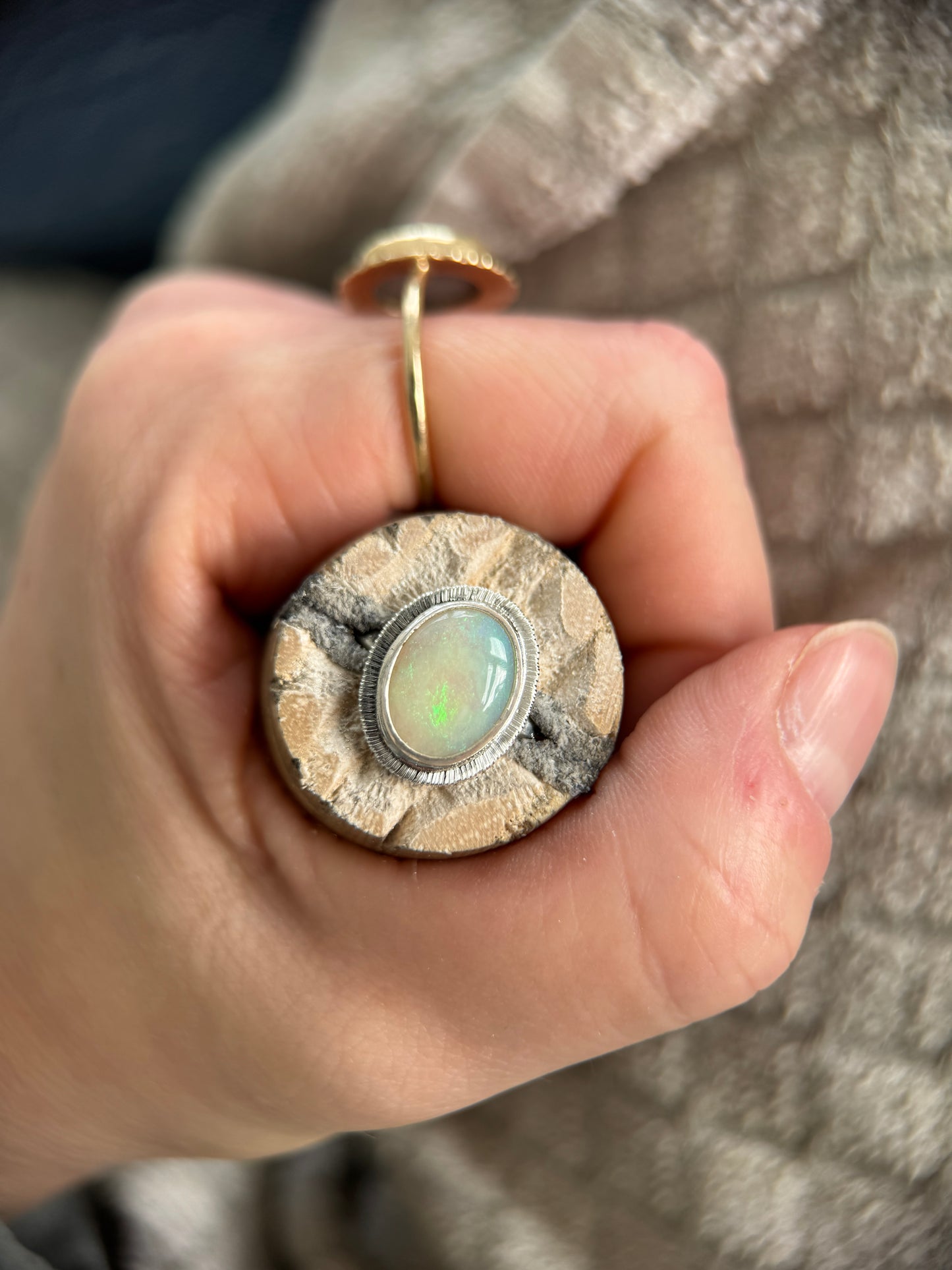 Australian Opal ring