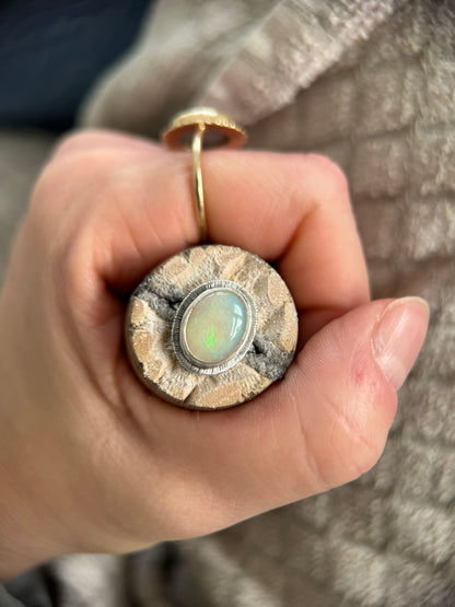 Australian Opal ring