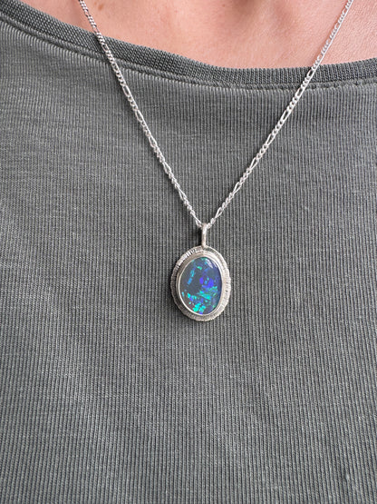 Australian Dark Opal Pendant