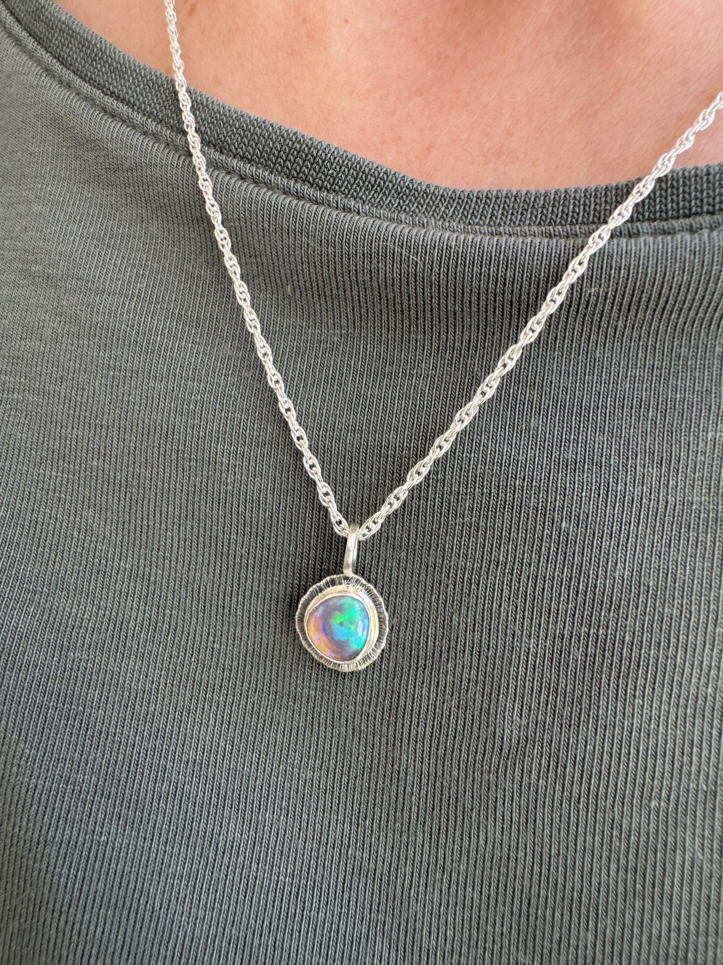 Australian Crystal Opal Pendant