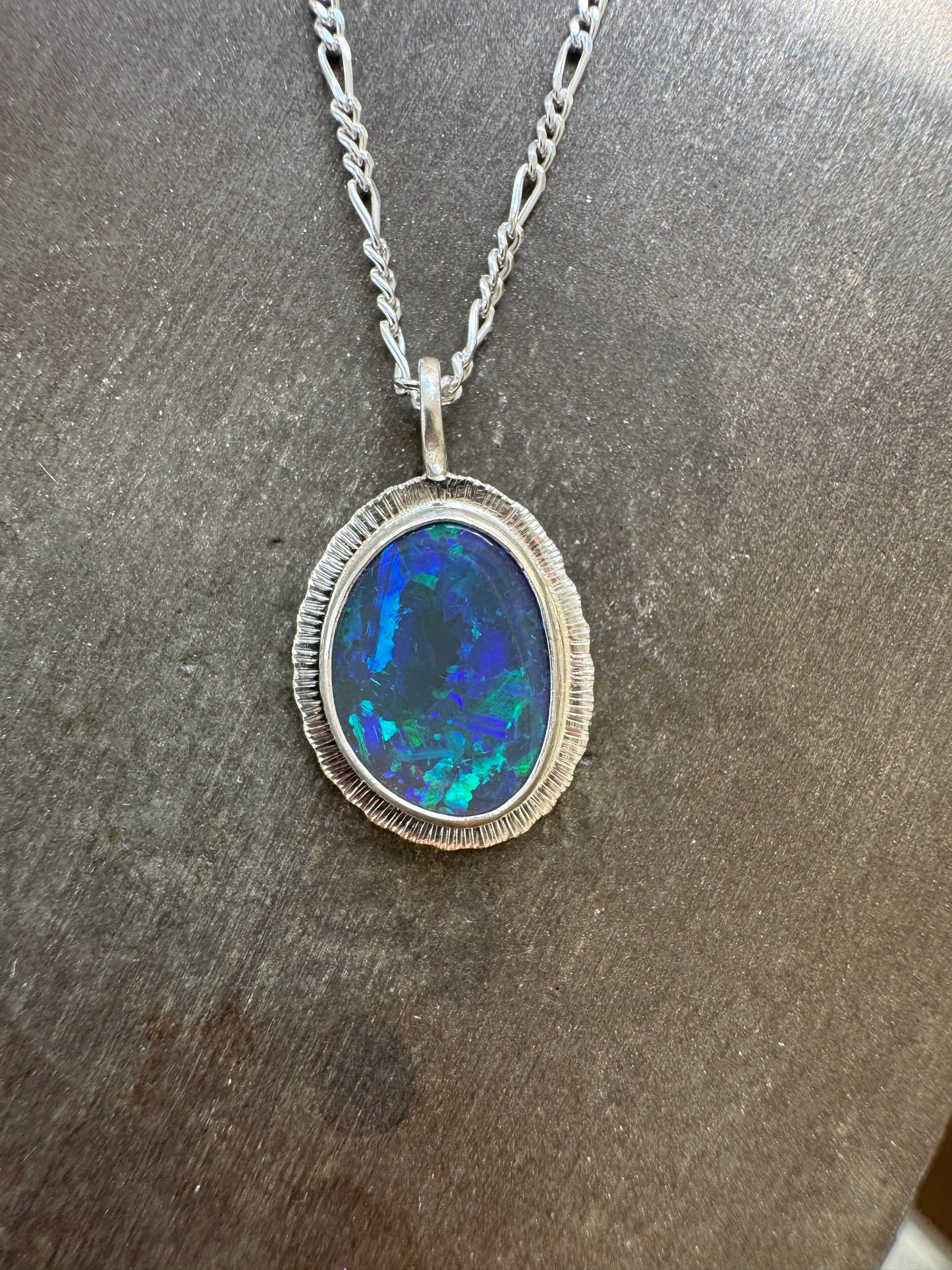 Australian Dark Opal Pendant