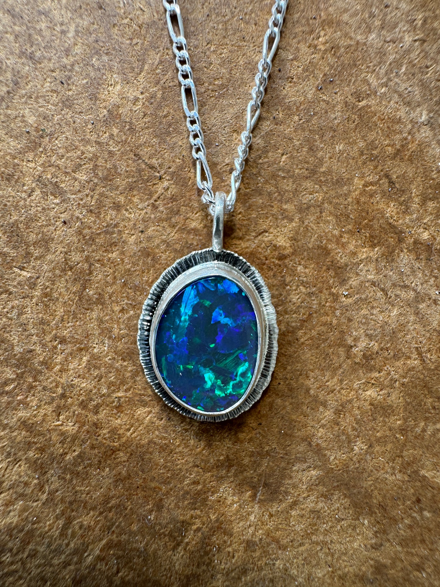 Australian Dark Opal Pendant