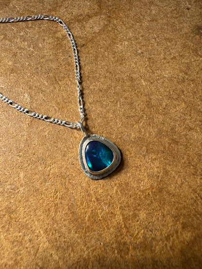 Australian Black Opal Pendant