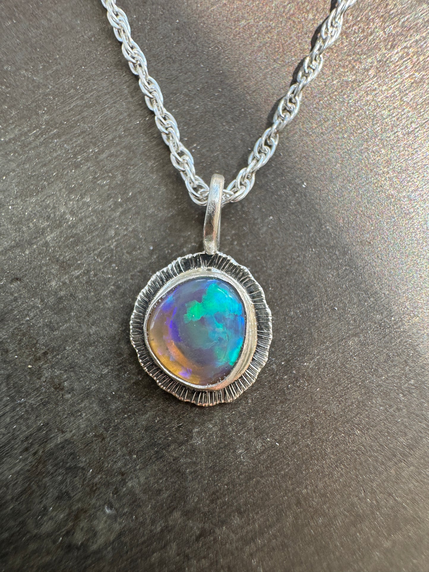 Australian Crystal Opal Pendant