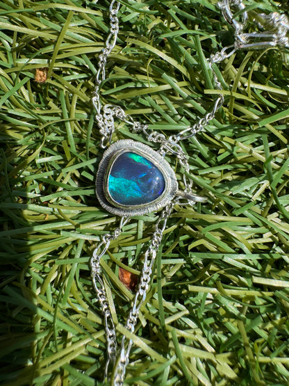 Australian Black Opal Pendant