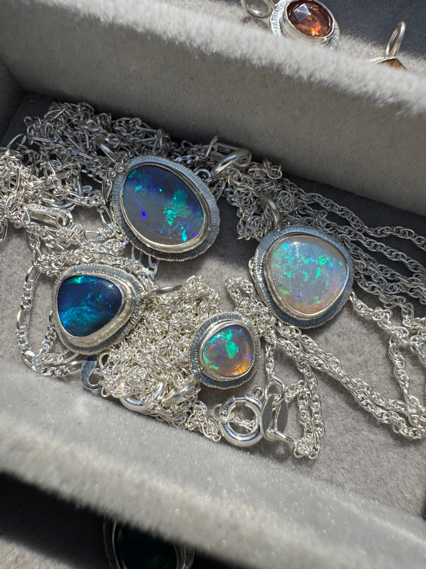 Australian Dark Crystal Opal Pendant