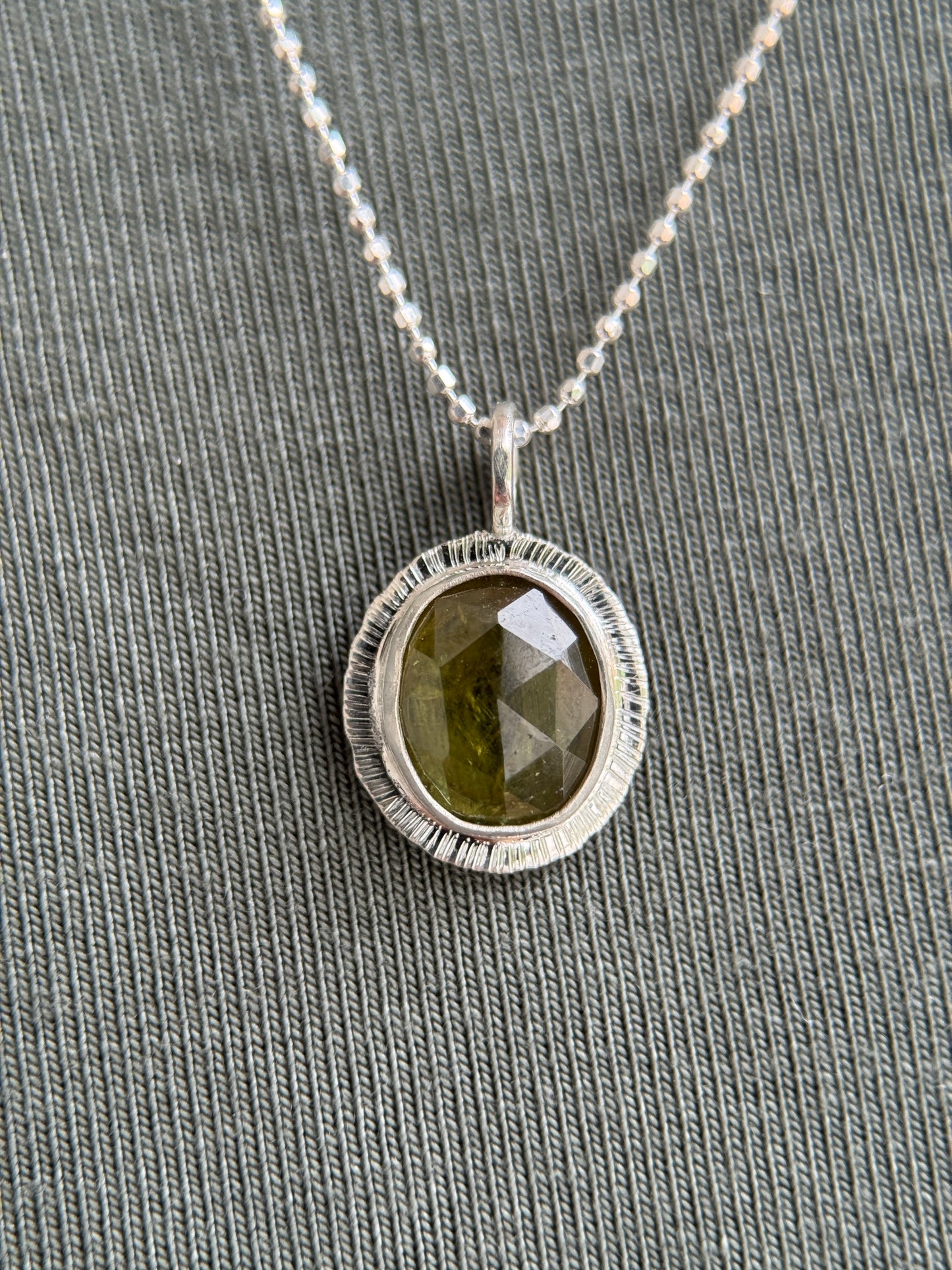 Rose cut Sphene pendant