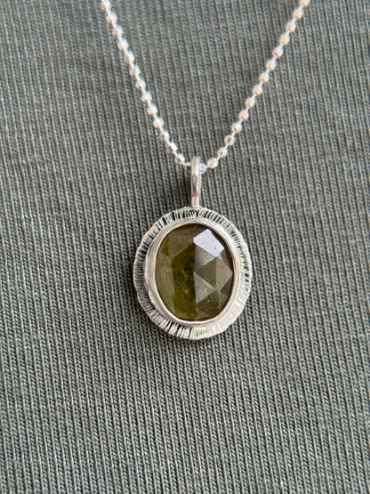 Rose cut Sphene pendant