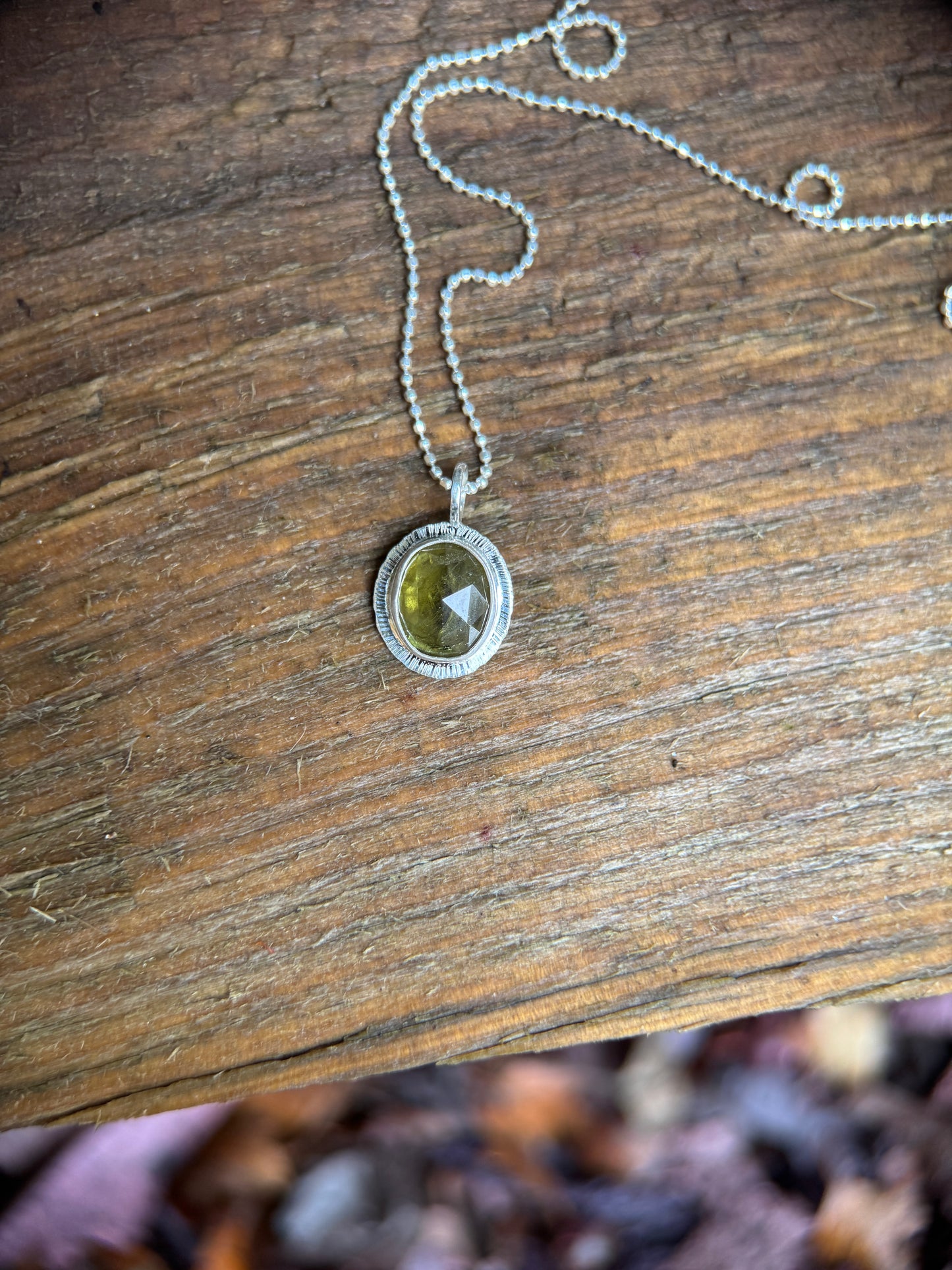 Rose cut Sphene pendant