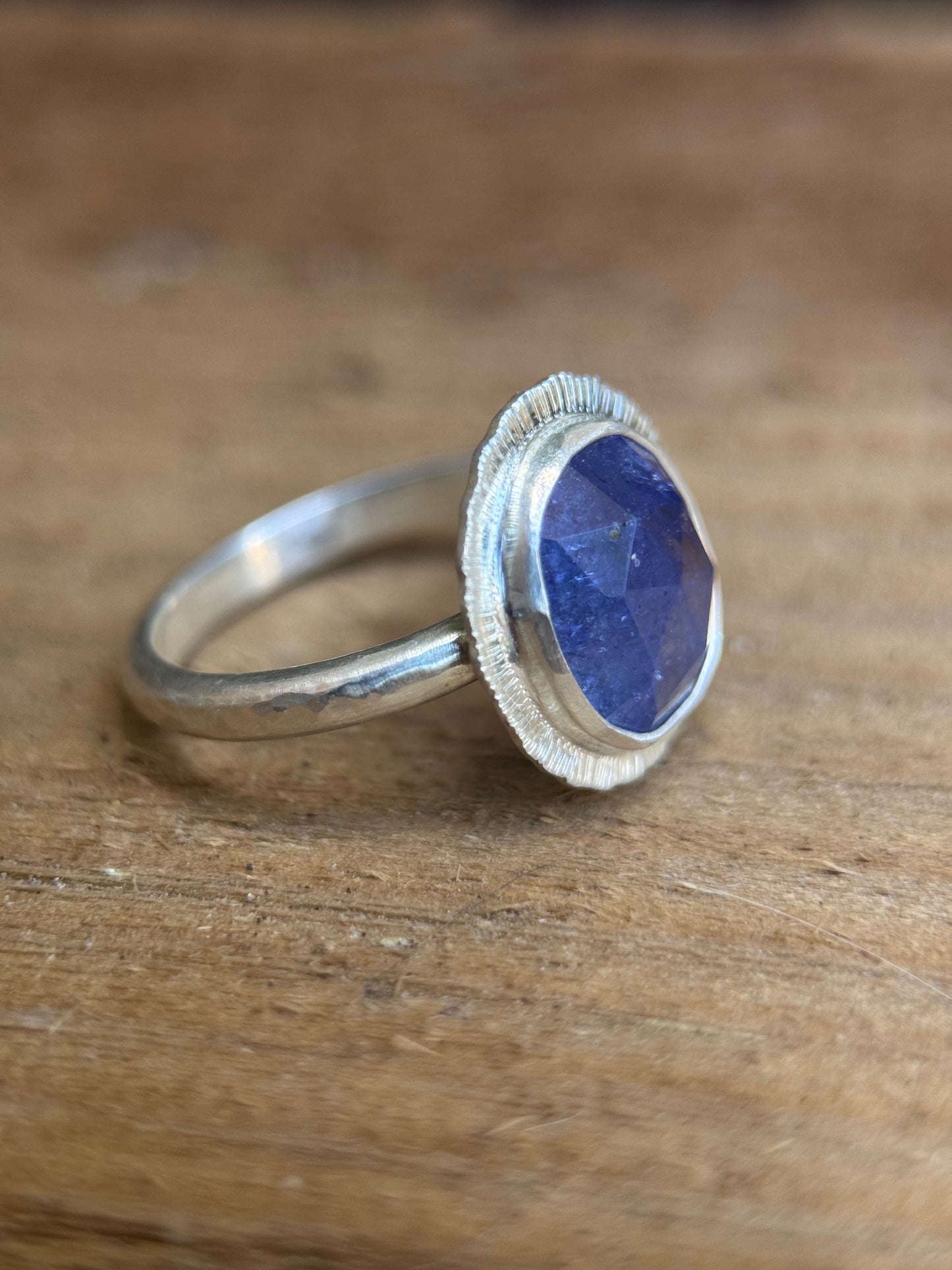 Rose cut Tanzanite ring