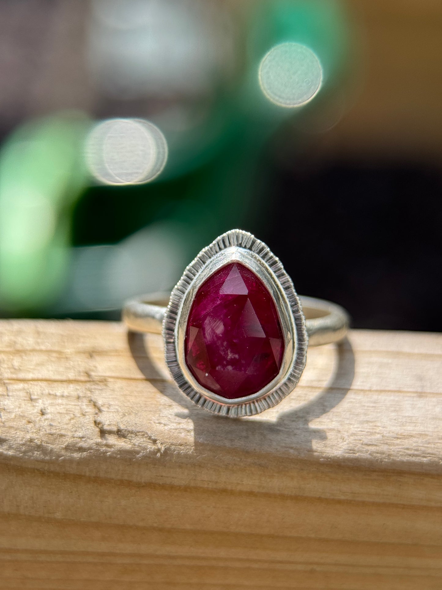 Rose cut Winza Ruby ring