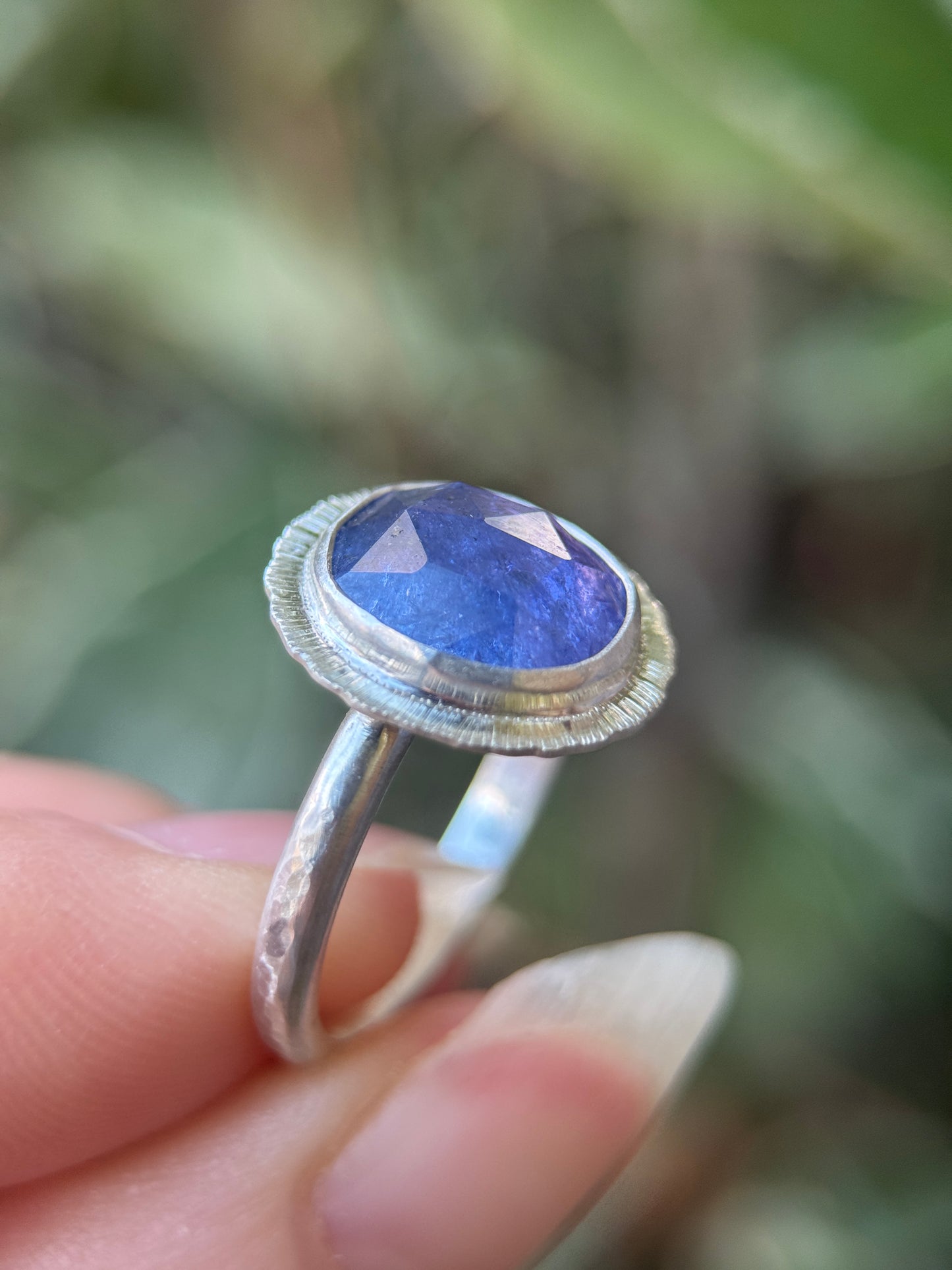 Rose cut Tanzanite ring