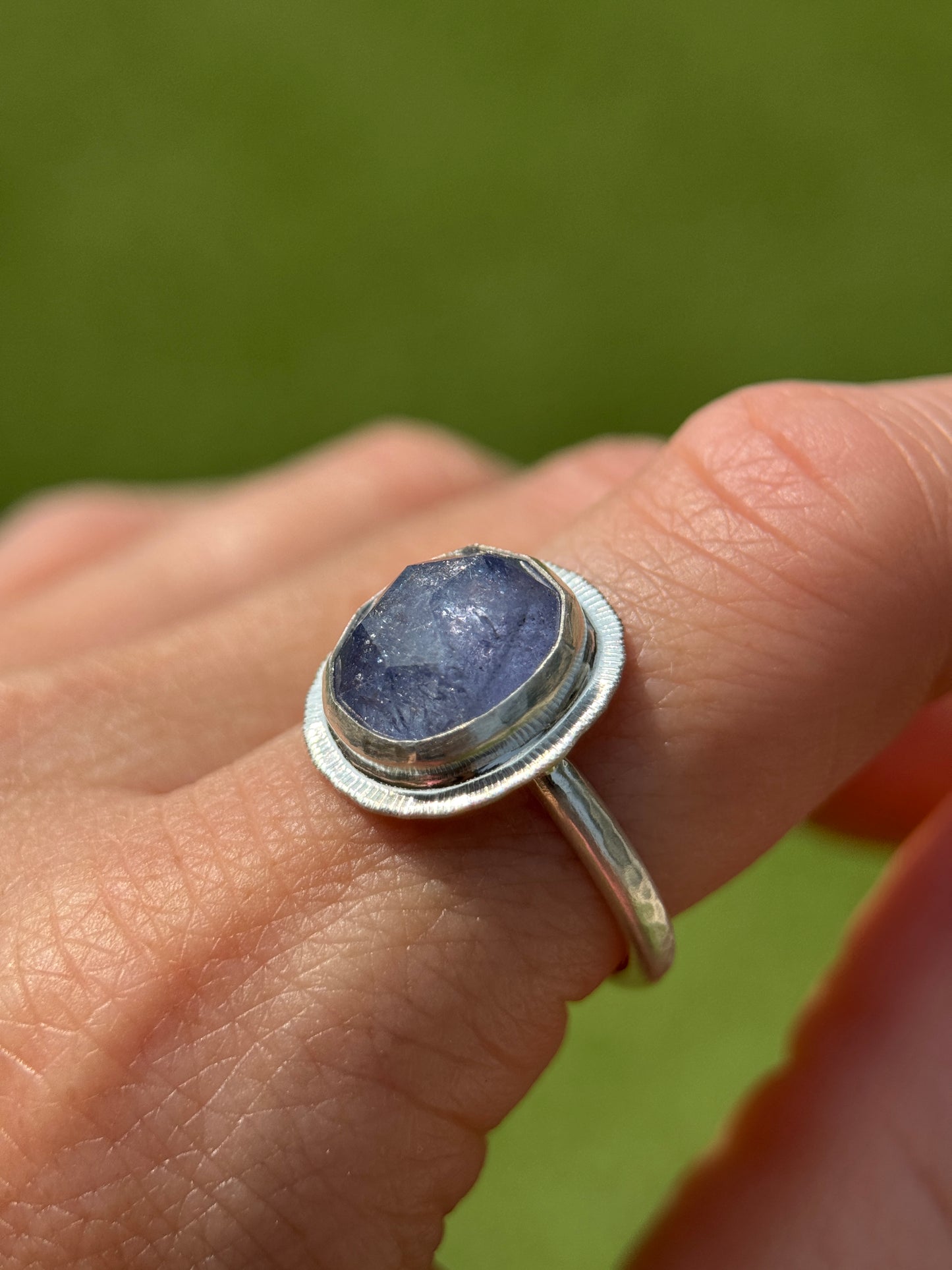 Rose cut Tanzanite ring