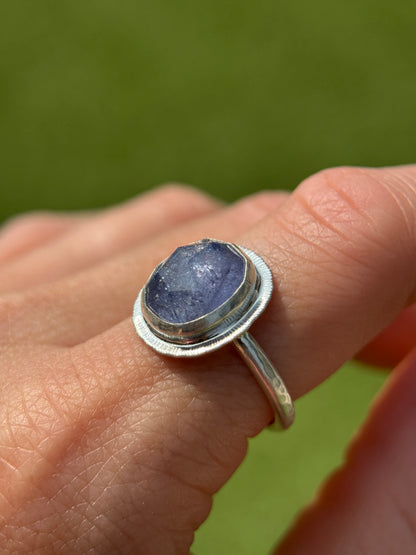 Rose cut Tanzanite ring