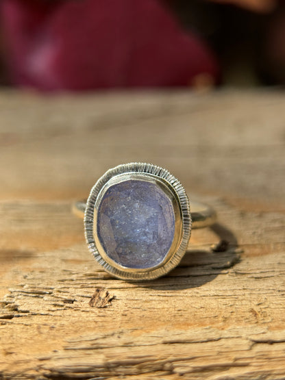 Rose cut Tanzanite ring