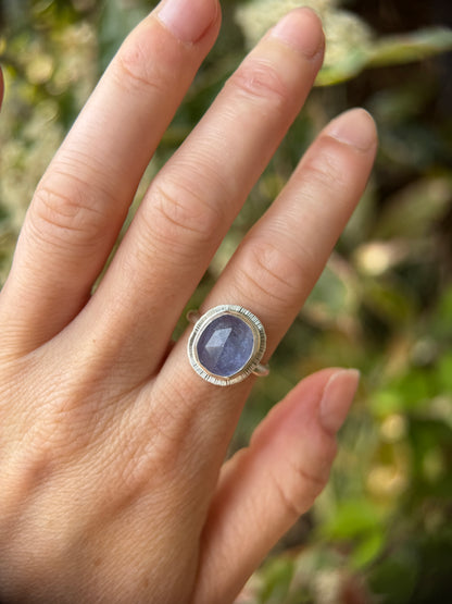 Rose cut Tanzanite ring