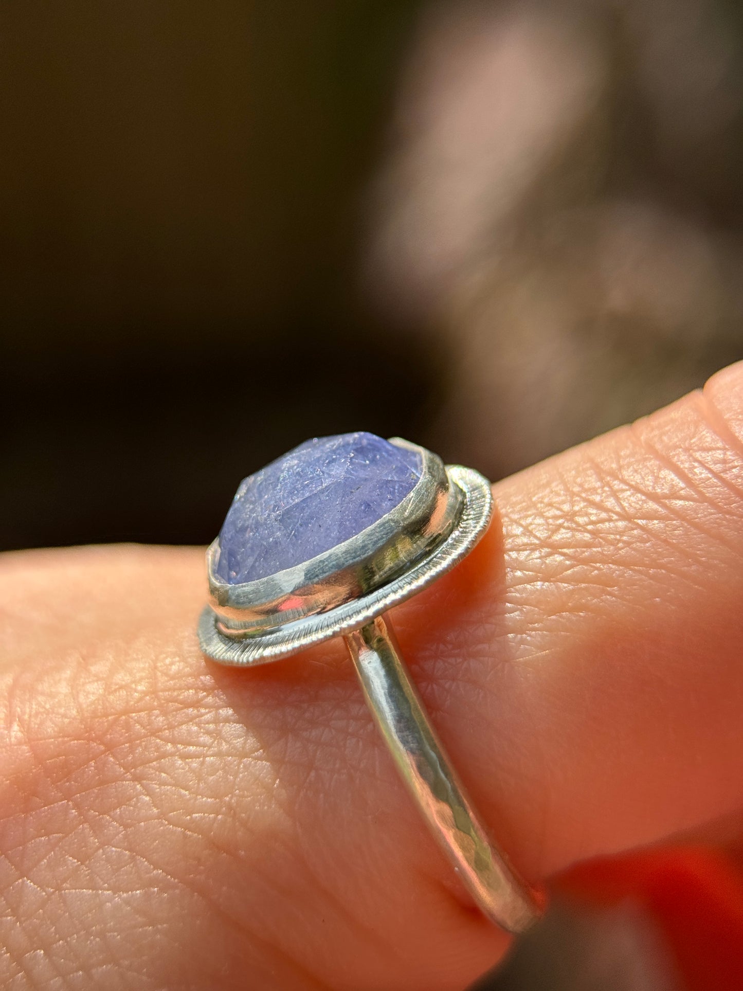 Rose cut Tanzanite ring