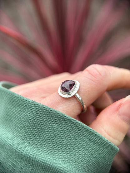 Rose cut Winza Sapphire ring