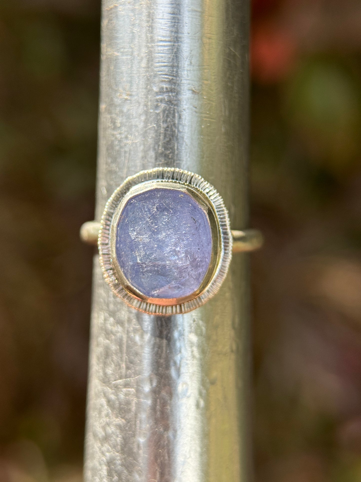 Rose cut Tanzanite ring