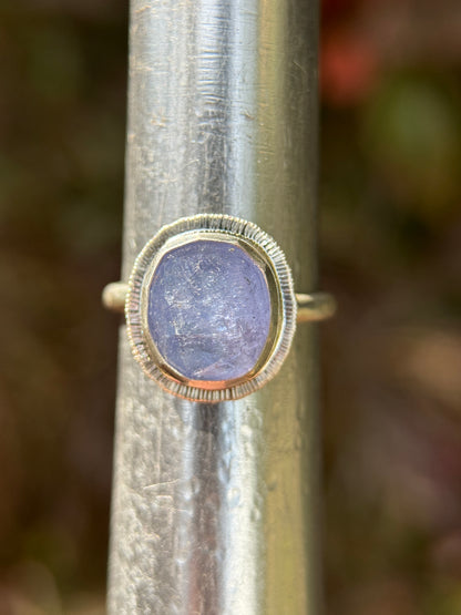 Rose cut Tanzanite ring