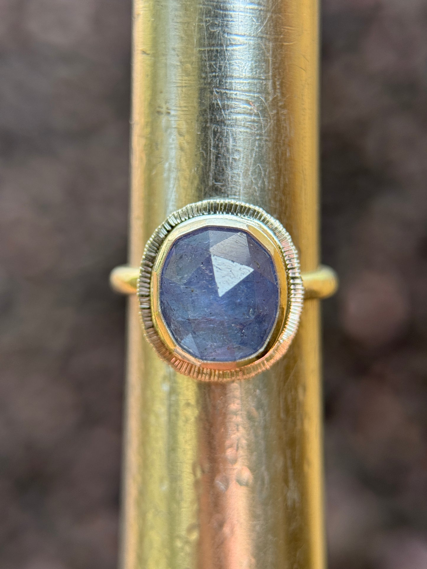 Rose cut Tanzanite ring