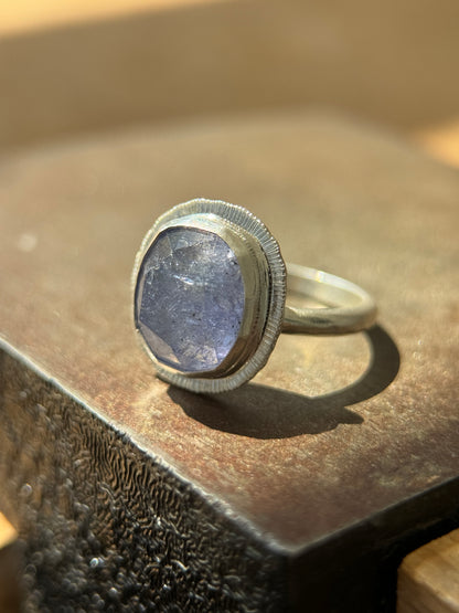 Rose cut Tanzanite ring