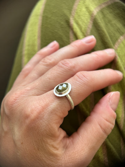 Rose cut Sphene ring