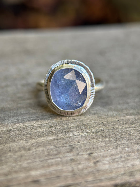 Rose cut Tanzanite ring