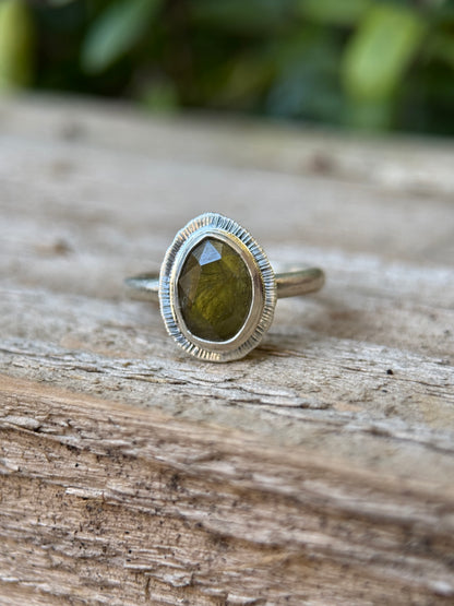 Rose cut Sphene ring
