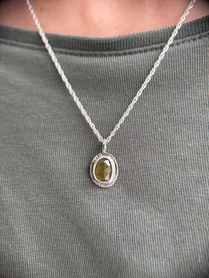 Rose cut Sphene pendant