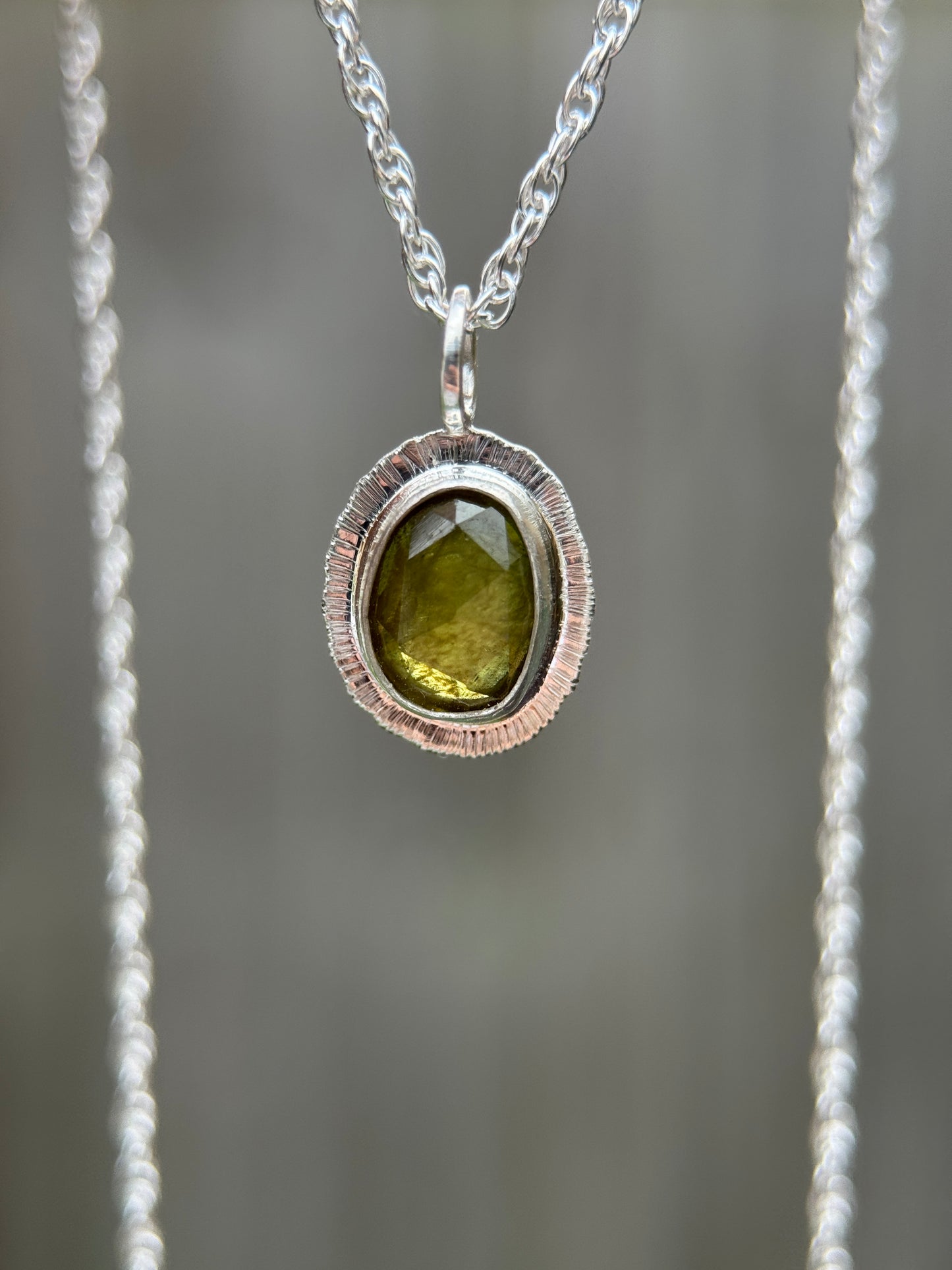 Rose cut Sphene pendant