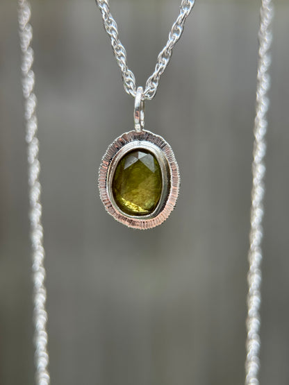Rose cut Sphene pendant