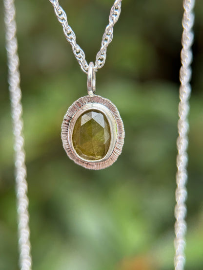 Rose cut Sphene pendant